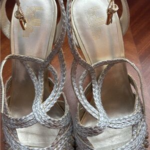 Elle Metallic Braided Women's Sandals